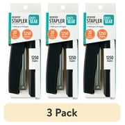 (3 pack) Pen + Gear 20-Sheet Desktop Stapler with 1250 Staples,Black,Manual