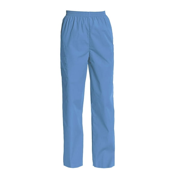 Women's Elastic Waist Cargo Scrub Pants
