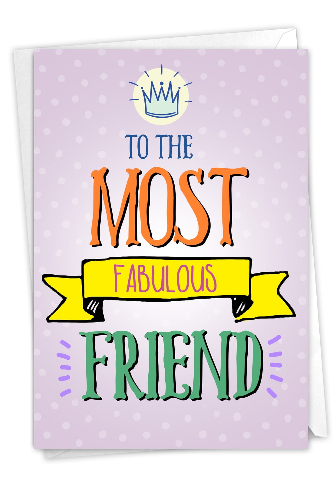1 Funny Birthday Card with Envelope - Fabulous Friend C9330BDG