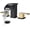 Black/Gold, variant on Waterfall 8 inch Widespread Bathroom Faucet Set Bathroom Sink Faucet 3 Hole 2 Handle Vanity Lavatory Deck Mount with Pop Up Drain and Water Supply Lines Square Body Matte Black