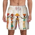 thumbnail image 2 of Picia Black African Woman pattern Mens Swim Trunks with Compression Liner Stretch Beach Shorts Quick Dry with Zipper Pockets No-Chafing Board Shorts-Large, 2 of 9