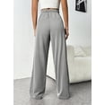 thumbnail image 5 of Womens Sweatpants High Waisted Wide Leg Sweat Pants Baggy Cargo Joggers Athletic Casual Drawstring Workout Pants with Pockets, 5 of 6