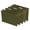 Green, variant on Staples Hanging File Folders 5-Tab Letter Size Red 25/Box (163535)