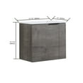 thumbnail image 6 of KTENME 22'' Wall-Mounted Bathroom Vanity With Ceramic Sink Easy Assembly Modern Bathroom Storage Cabinet (22 x 13 x 19.7in), 6 of 9