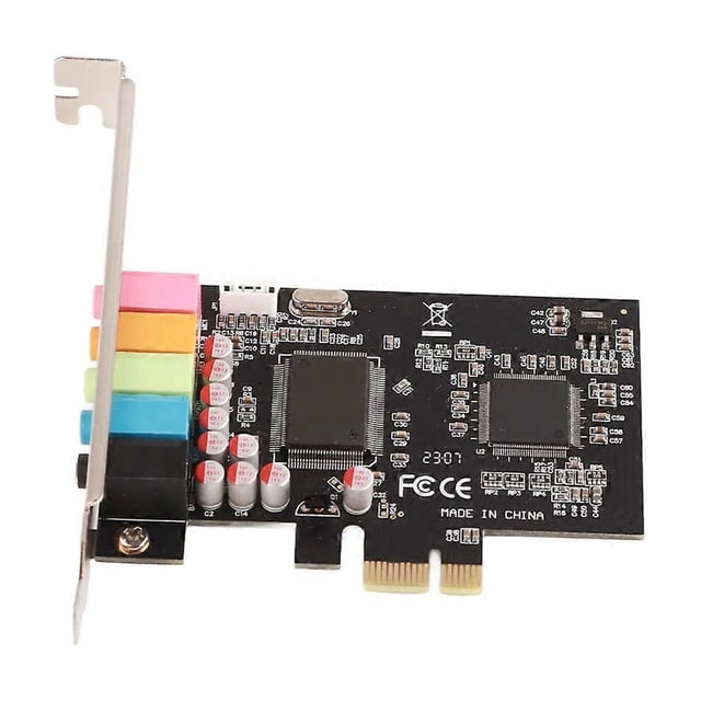6 Channel Stereo Sound Card for Desktop PC o Signal Conversion Hardware with Driver CD
