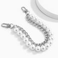 thumbnail image 3 of Visland Bag Chain Replacement Handles with Clips Double-layered Faux Pearl Thick Chain Shoulder Bag Decoration Strap Detachable Handbag DIY Chain Craft Accessory, 3 of 8