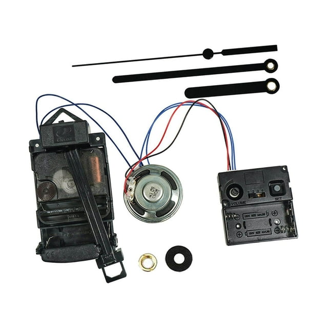 kurtrusly Pendulum Clock Movement DIY Replacement Chime Shaft Mute Music Box Style I Hands