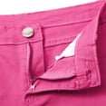 thumbnail image 4 of BLOCLOALO Denim Shorts Casual Shorts Summer 2025 Women's Candy White Denim Shorts Fit Colorful Denim Pants Mid Rise Shorts Cargo Shorts Jean Shorts Hot Pink 31, 4 of 6