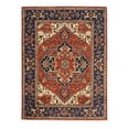 thumbnail image 5 of K2 Floor Style Umbria Rust/navy Hand Made Wool Area Rug, 5 of 5