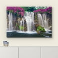 thumbnail image 3 of wall26 - Misty Waterfall Picturesque Flowers - Canvas Art Home Art - 12x18 inches, 3 of 5