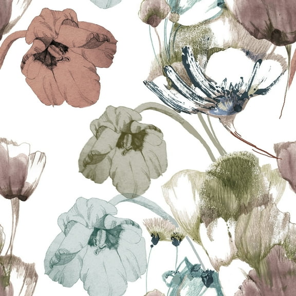 MuralsPrint Summer Love Tulips Removable Wallpaper - 24'' inch x 10'ft