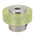 thumbnail image 2 of 6X Roue de Mesure Industrielle en Aluminium Polyuréthane 100mm pour Mesurer Encodeur Rotatif, Roue de Mesure 6*, Vert & Argent, 2 of 8