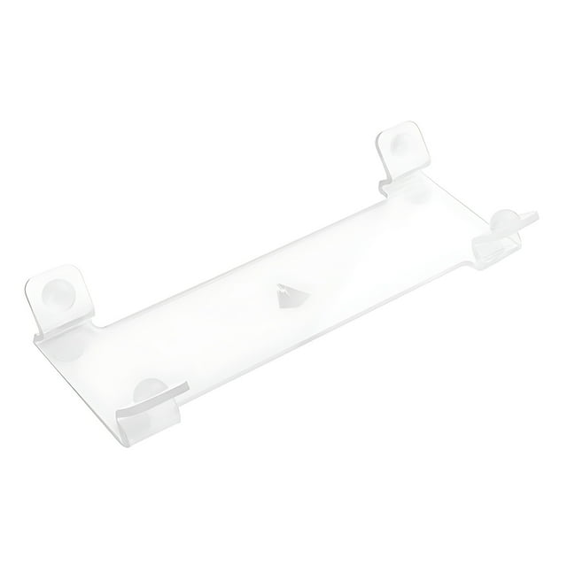Injueey Soporte de altavoz acrílico ligero para coche con soporte de exhibición transparente para altavoz de escritorio FLIP Cables de audio/vídeo Blanco