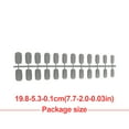 thumbnail image 4 of 1 Set Glue on Nails Medium Length Press Length Files Stick Full Cover Wraps Art Decals Artificial Beauty Tool Manicure Kit Decorations 8, 4 of 6