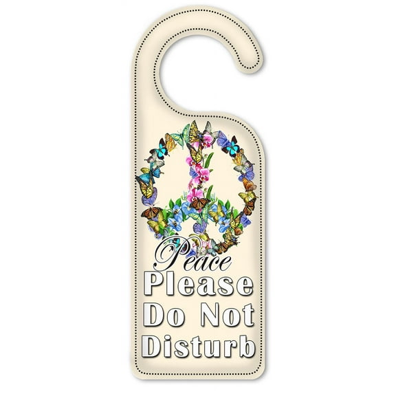 Do Not Disturb Door Knob Hanger Sign - Holiday Peace