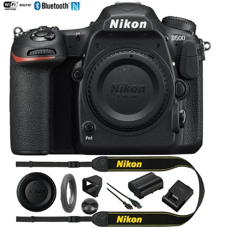 Restored Nikon D500 20.9 MP CMOS DX Format Digital SLR Camera Body (1559B) with 4K Video (Refurbished)