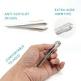 thumbnail image 6 of Ausomtek Beard Tweezers, Hair Plucking Tweezers, Fine Hair Removal Tweezers, Stainless-Steel, Flat Tip, 6 of 7