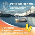 thumbnail image 5 of Omega 3 Fish Oil Supplements - 2400mg Fish Oil Per Serving - Triple Strength Omega-3 with EPA & DHA Fatty Acids - Natural Heart, Brain & Immune Support - Wild Caught, Bottled in USA - 240 Softgels, 5 of 9