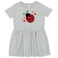 thumbnail image 3 of Inktastic Lady Bug and Hearts Girls Toddler Dress, 3 of 5