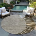 thumbnail image 6 of Addison Rugs Chantille Indoor/Outdoor Transitional Abstract Brown Washable Round Rug, 8' x 8', 6 of 6