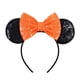 thumbnail image 3 of FANYITY Orejas de Minnie, Diadema con Orejas de Mickey y Lentejuelas para niños, niñas, Mujeres, Viaje de Halloween y Disney (Lazo Naranja), 3 of 4