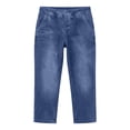 thumbnail image 5 of SOFTCCLO Capri Pants for Women Slim Washed Denim Trousers Slight Stretch 7/8 Length Casual Womens Pants Blue XXL, 5 of 5