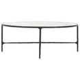 thumbnail image 4 of SAFAVIEH Couture Jessa Contemporary Oval Metal Coffee Table, Black/White, 4 of 11