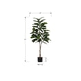 thumbnail image 6 of Artificial Plant - 52" Tall - Indoor - Floor - Potted - Green Leaves, 6 of 9