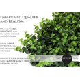 thumbnail image 2 of 3rd Street Inn Greenery Panel - Artificial Hedge Wall - Fake Plant Wall Backdrop - Privacy Screen - Interlocking Panels - Indoor Outdoor Décor (4, Heart Leaf), 2 of 10