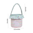 thumbnail image 2 of RKSTN Polyester storage basket Easter Ambiance Decoration Rabbits Bag Easter Decoration Easter Egg Storage Hand Basket room decor, 2 of 5