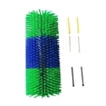 thumbnail image 3 of Cepillo rascador para ganado, cepillo para caballos resistente con 4 tornillos, rascador para ganado, rascador para animales para valla, jardín, verde y azul, 3 of 8