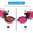 thumbnail image 3 of Travel Dog Water Bottle Collapsible Bowls 2 in 1 Dog Portable Water Food Container, Pet Water Bowl Dispenser for Walking, Traveling, Camping and Hiking [Pink], 3 of 5