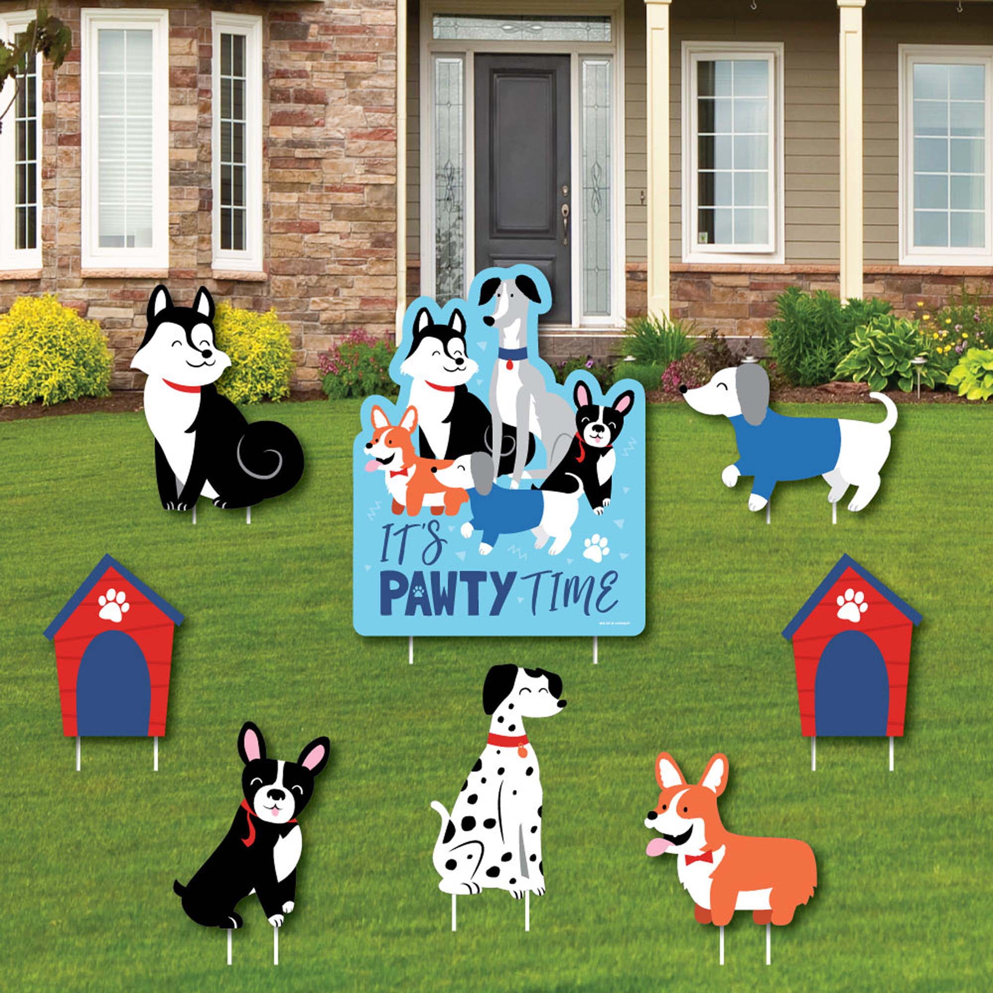 Cute Puppy Yard Cards and Party Decor
