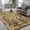 Brown, variant on Jamfeel Abstract Rugs Soft Vintage Area Rug Indoor Carpet for Bedroom Living Room Office Home Decor,4'x6',Light Yellow