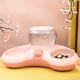 thumbnail image 3 of Sywqhk Pet Cat Double Bowl Automatic Drink Food Feeder Fuente de agua para perros (rosa) Sywqhk Para estrenar, 3 of 6