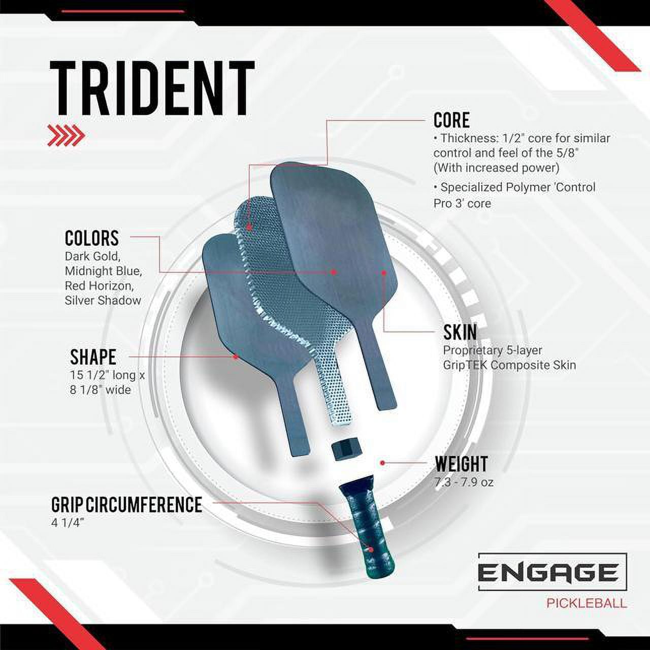Engage Trident Pickleball Paddle