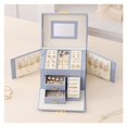 thumbnail image 1 of PU Leather Drawer Jewelry Storage Box for Necklaces Bracelets Earrings Rings Storage, 1 of 7