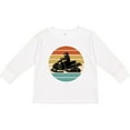 thumbnail image 3 of Inktastic Snowmobile Retro Sunset Boys or Girls Long Sleeve Toddler T-Shirt, 3 of 5