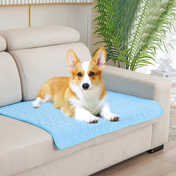 28''x22'' Pet Cold Mat for Dogs, Ice Silk Cooling Blanket, Portable Pet Cooling Pad, Washable Dog Mat for Summer, Ideal for Indoor and Outdoor Use