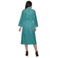 thumbnail image 3 of Moomaya Printed Robe For Girls Cotton Bathrobes For Women Wrap Dressing Gown, 3 of 6