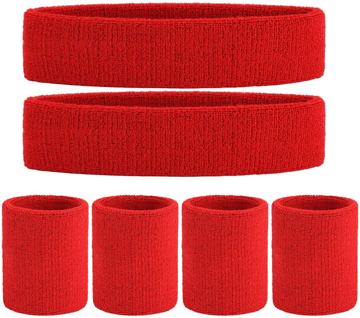 【2021 Wristbands Sweatbands Wrist Men Women 6pcs Sweat Bands Absorbent
