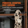 thumbnail image 6 of KFFKFF Copper Crimp Tool Tube Fitting Crimp Kit, Professional Crimper with 1/2", 3/4", 1" Quick Change Jaws, Extendable Handle, 360° Rotatable Crimp Tool and Locking Pin, 6 of 9