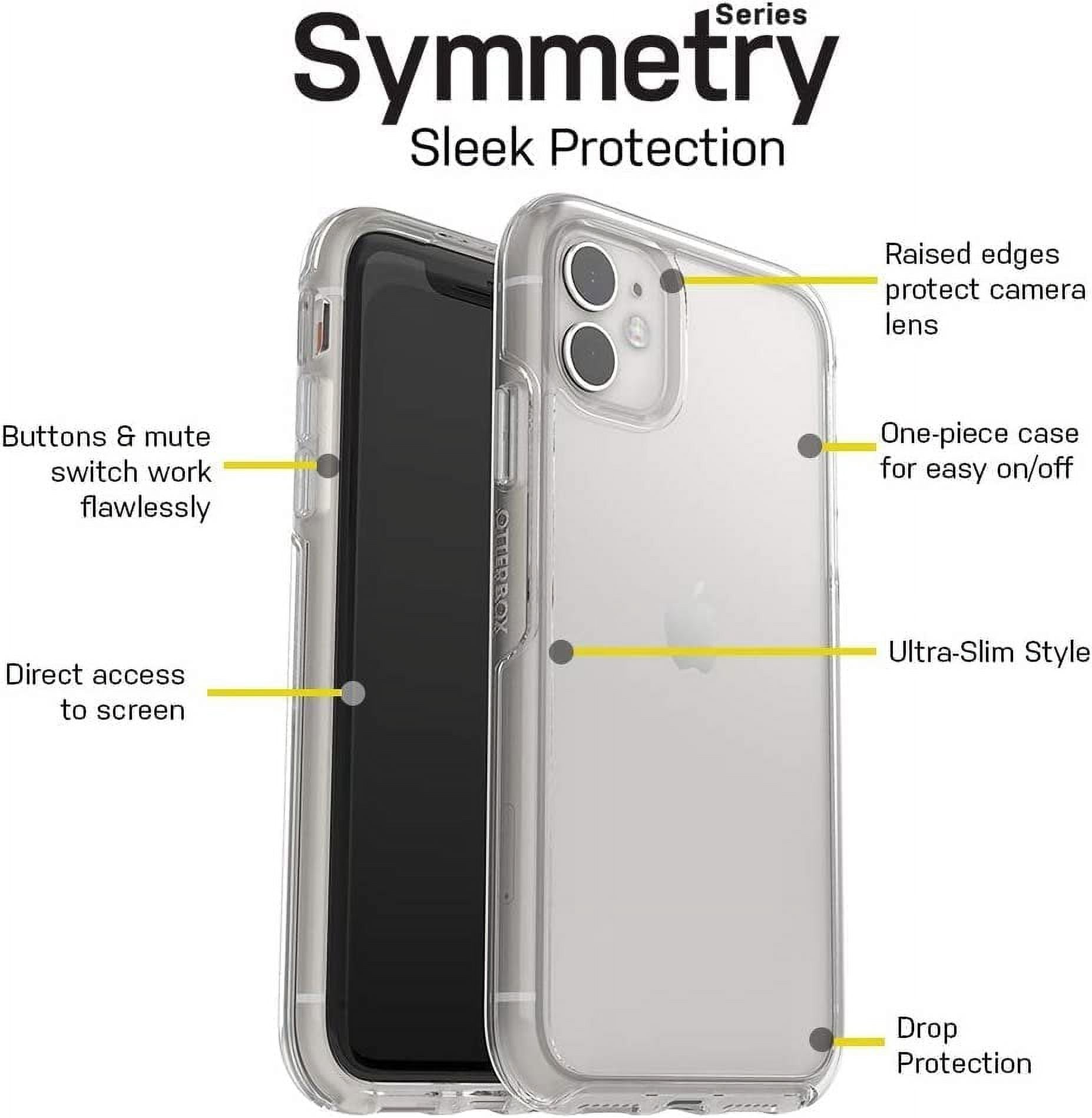 OtterBox Symmetry Series Clear Case for iPhone 11 & iPhone XR Only - with Cleaning Cloth - Non-Retail Packaging - Clear