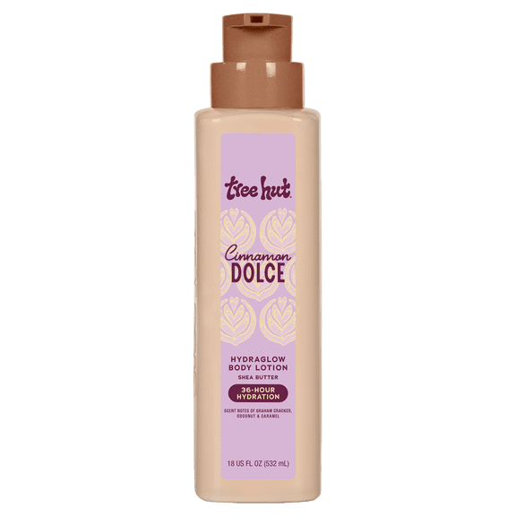 Tree Hut Cinnamon Dolce Hydraglow Body Lotion Shea Butter Moisturizing Lotion 18 fl oz