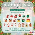 thumbnail image 2 of 40 Pcs/20 Pairs Christmas Resin Charms for Crafts Santa Claus Snowman Pendants Ornaments for Xmas Home Party Decoration Necklace Earring Bracelet Making, 2 of 6