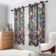 thumbnail image 2 of Yayeee Window Curtains Light Filtering 63"x42" Grommet Panel Pair Home Living Room Decor, Small Space Pattern, 2 of 7