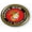 Flexible - Style 1, variant on [Officially Licensed Product] - USMC Proud Mom 3D Domed CAR Emblem Badge Sticker Round