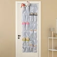 thumbnail image 4 of AUQ Purse Organizer for Closet,Door-Hanging Design Door Organizer Hanging,Hanging Behind Doors Hanging Closet Organizer,Light Gray,45*150cm,Oxford cloth, 4 of 4