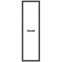 13x49 Frame Black Real Wood Picture Frame Width 1.25 inches | Interior Frame Depth 0.5 inches |
