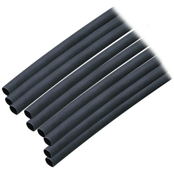 Ancor Marine Grade Adhesive Lined Heat Shrink Tubing 3/16" x 12" 10pc Black